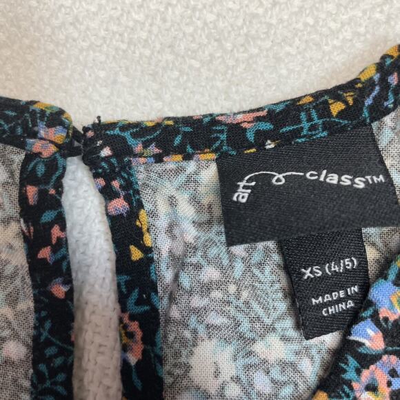 Art Class Ditsy Floral Wide Sleeve Dress - Picture 2 of 3